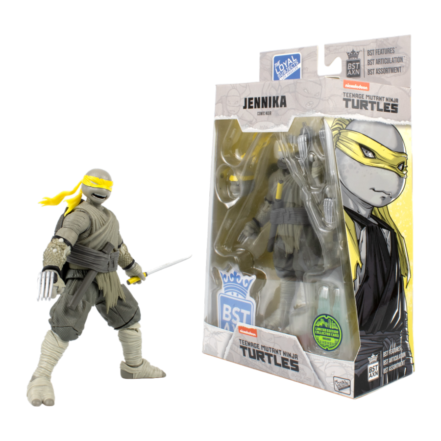 Teenage Mutant Ninja Turtles (comics) - Jennika (Greyscale) 5" BST AXN Action Figure (Wave 3) - The Loyal Subjects - Action Figure - Image - Pop Weasel