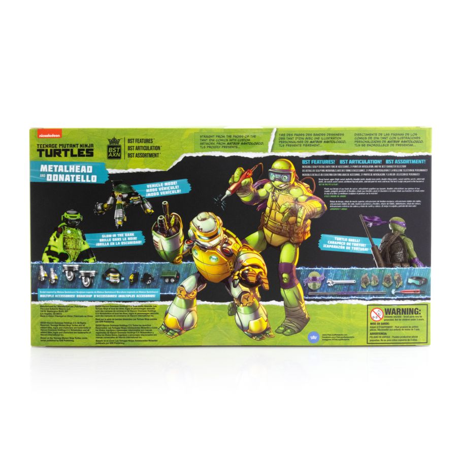 Image Pop Weasel - Image 13 of Teenage Mutant Ninja Turtles - Metalhead & Donatello BST AXN 1:15 Scale Action Figure [2 Pack] - The Loyal Subjects - Action Figure - Image - Pop Weasel