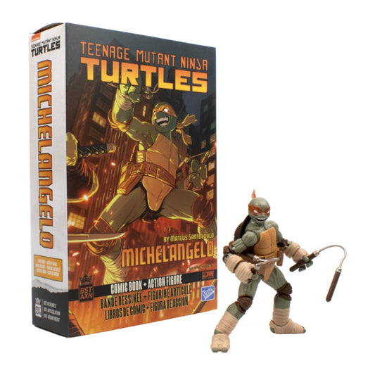 Image Pop Weasel - Image 2 of Teenage Mutant Ninja Turtles (comics) - Michelangelo BST AXN Action Figure & Comic Book (Wave 2) - The Loyal Subjects