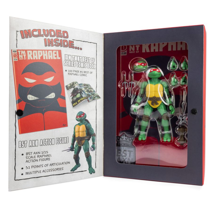 Image Pop Weasel - Image 7 of Teenage Mutant Ninja Turtles (comics) - Raphael BST AXN Action Figure & Comic Book (Wave 2) - The Loyal Subjects - Action Figure - Image - Pop Weasel