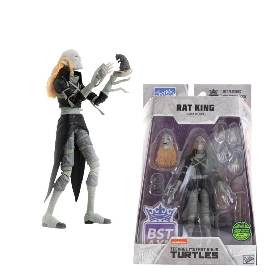 Teenage Mutant Ninja Turtles (comics) - Rat King (Glow) 5" BST AXN Action Figure (Wave 2) - The Loyal Subjects - Action Figure - Image - Pop Weasel