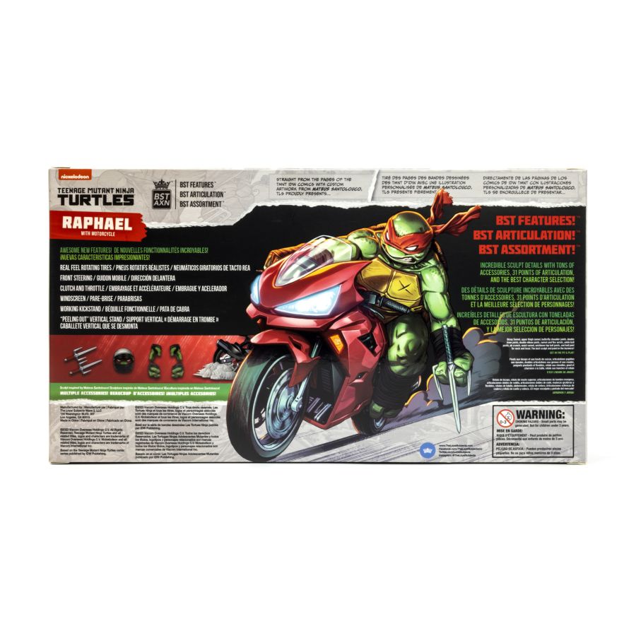 Pop Weasel - Image 8 of Teenage Mutant Ninja Turtles (comics) - Raphael Ninja with Red Motorcycle BST AXN Figure - The Loyal Subjects - Statue - Image - Pop Weasel