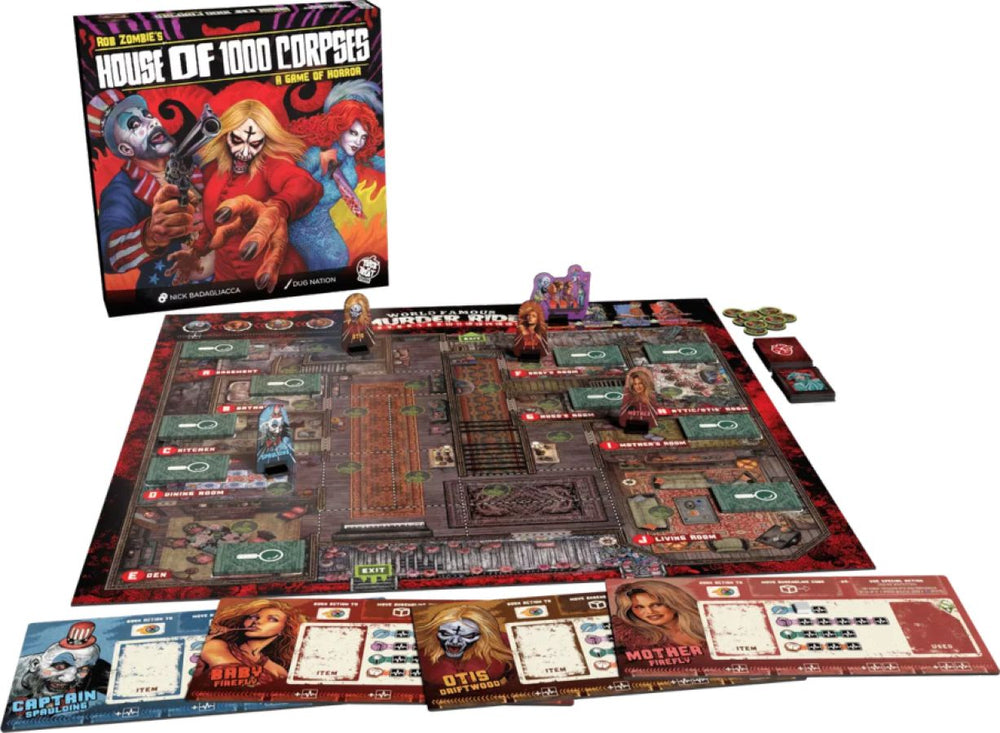 Pop Weasel - Image 2 of Rob Zombie's House of 1,000 Corpses - Board Game - Trick or Treat Studios - Board Game - Image - Pop Weasel