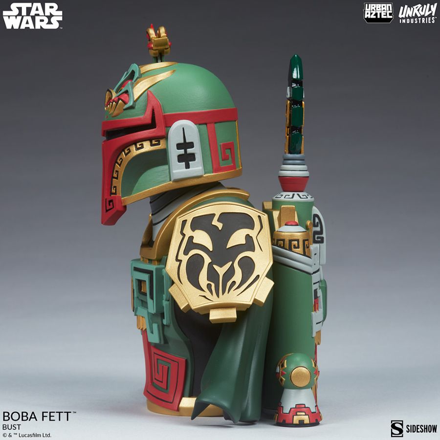 Pop Weasel - Image 3 of Star Wars - Boba Fett Bust by Jesse Hernandez - Unruly Industries - Statue - Image - Pop Weasel