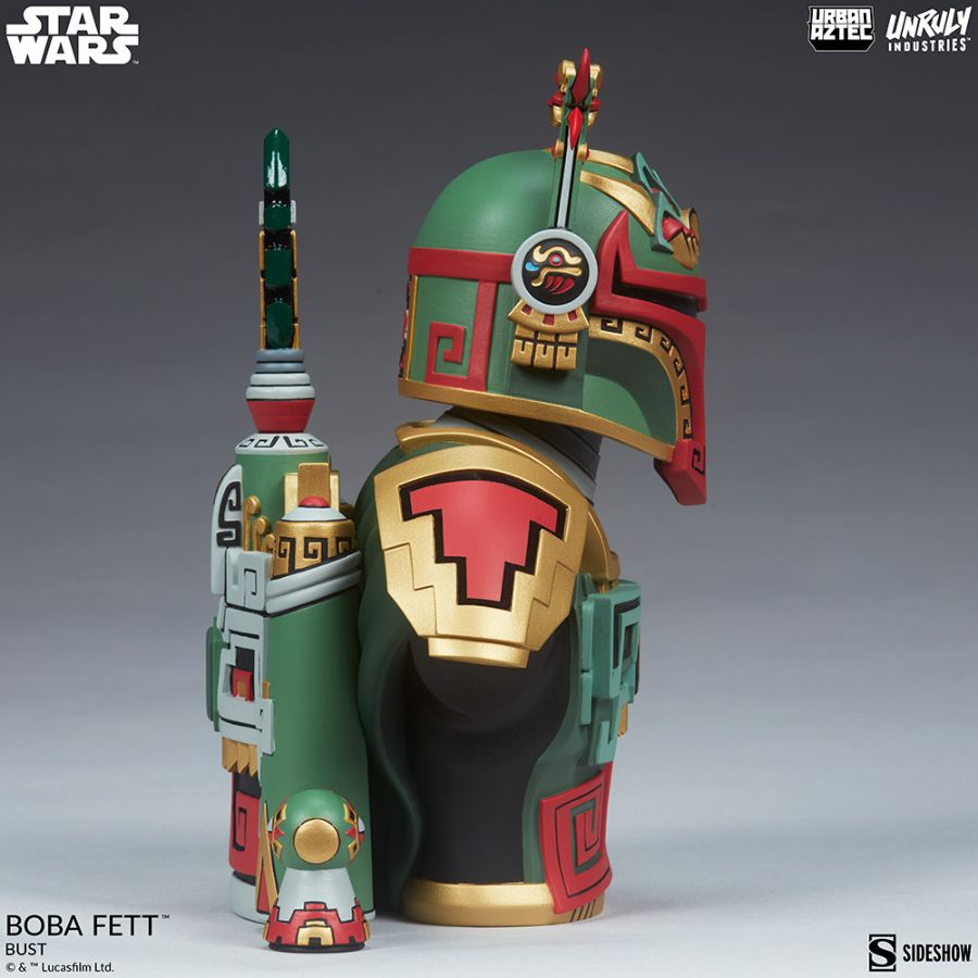 Pop Weasel - Image 5 of Star Wars - Boba Fett Bust by Jesse Hernandez - Unruly Industries - Statue - Image - Pop Weasel