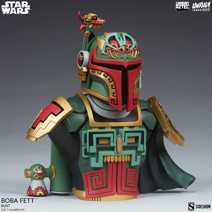 Pop Weasel - Image 6 of Star Wars - Boba Fett Bust by Jesse Hernandez - Unruly Industries - Statue - Image - Pop Weasel