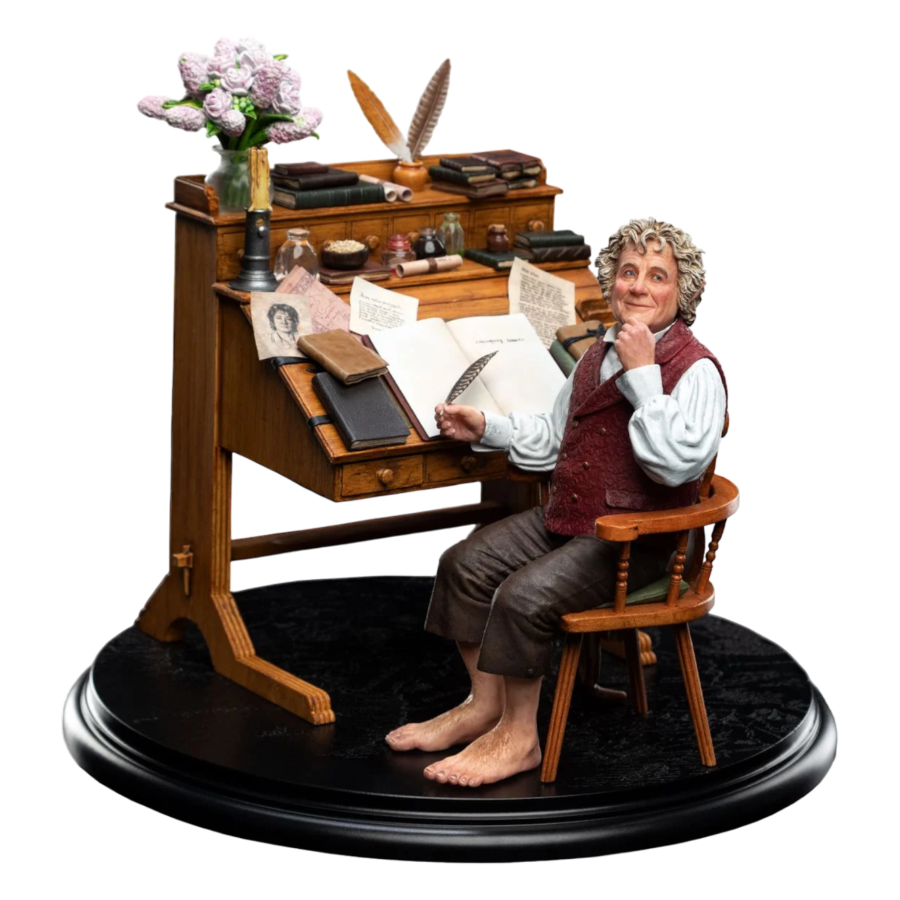 Pop Weasel Image of The Lord of the Rings - Bilbo Baggins at his desk Classic Series 1:6 Scale Statue - Weta - Statue - Image - Pop Weasel