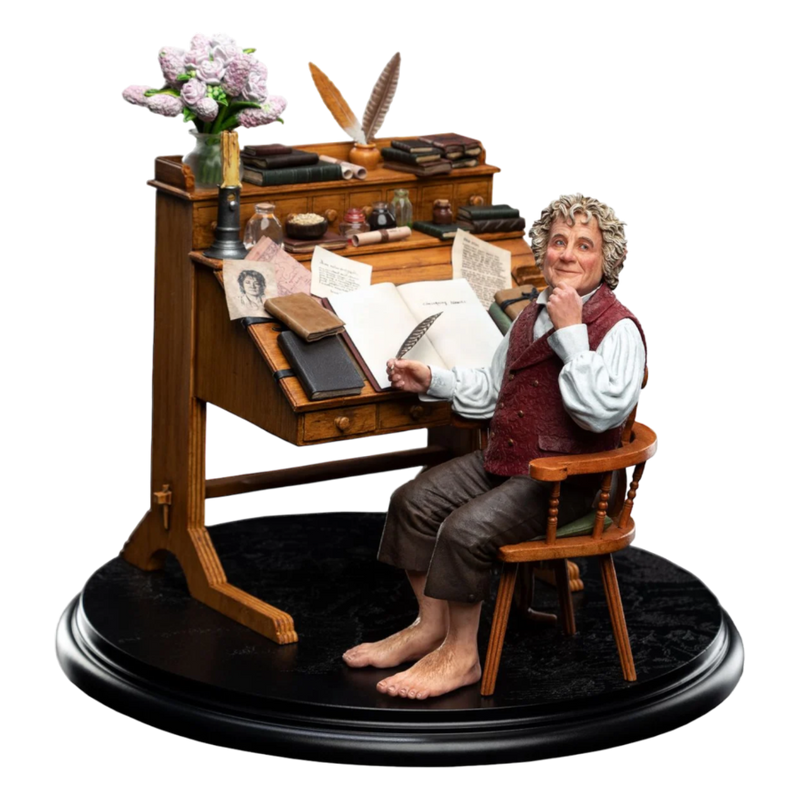 Pop Weasel Image of The Lord of the Rings - Bilbo Baggins at his desk Classic Series 1:6 Scale Statue - Weta