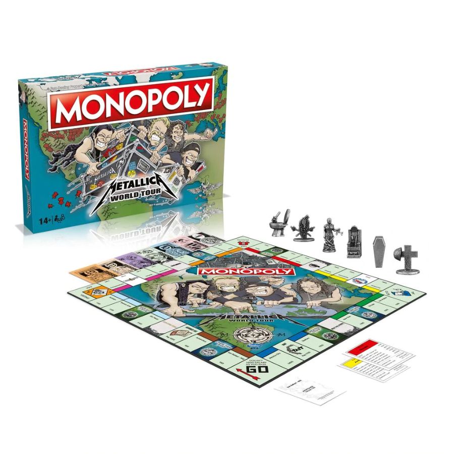 Image Pop Weasel - Image 4 of Monopoly - Metallica World Tour Edition - Winning Moves - Board Game - Image - Pop Weasel