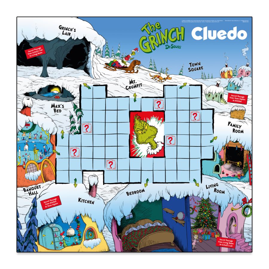 Image Pop Weasel - Image 2 of Cluedo - The Grinch Edition - Winning Moves - Board Game - Image - Pop Weasel