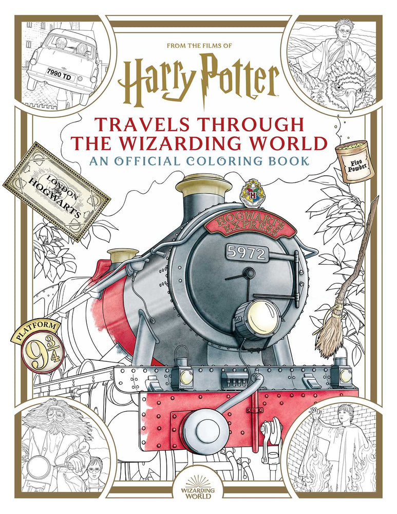 Pop Weasel Image of Harry Potter: Travels Through the Wizarding World: An Official Coloring Book - Colouring Book - Image - Pop Weasel