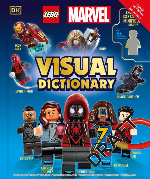 Pop Weasel Image of LEGO Marvel Visual Dictionary With an Exclusive LEGO Marvel Minifigure