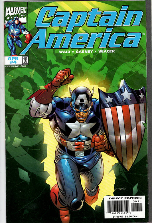 Pre-Owned - Captain America #4  (April 1998) Scanned Image Pop Weasel Pre-Owned Comics