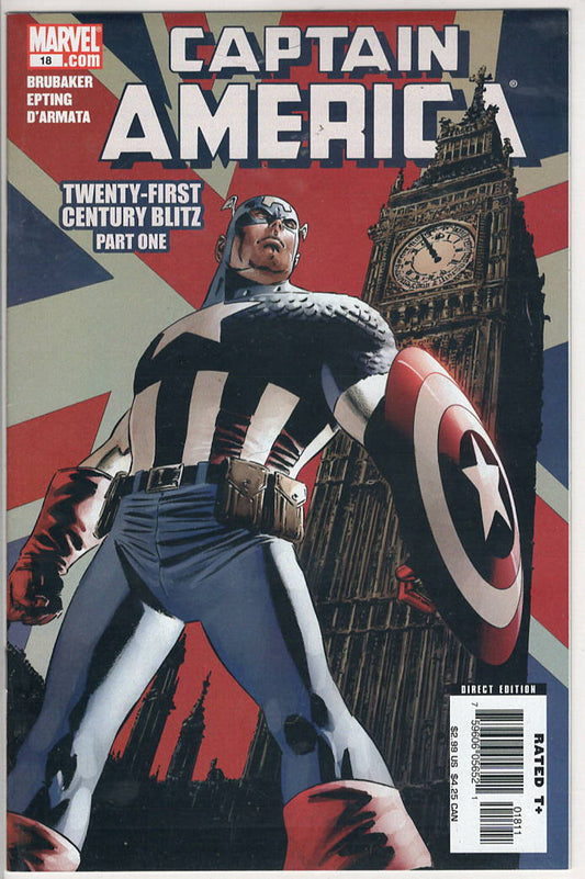 Pre-Owned - Captain America #18  (July 2006) Scanned Image Pop Weasel Pre-Owned Comics