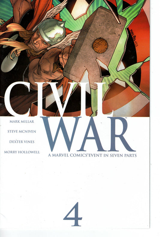 Pre-Owned - Civil War #4  (October 2006) Scanned Image Pop Weasel Pre-Owned Comics