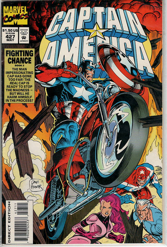 Pre-Owned - Captain America #427  (May 1994) Scanned Image Pop Weasel Pre-Owned Comics
