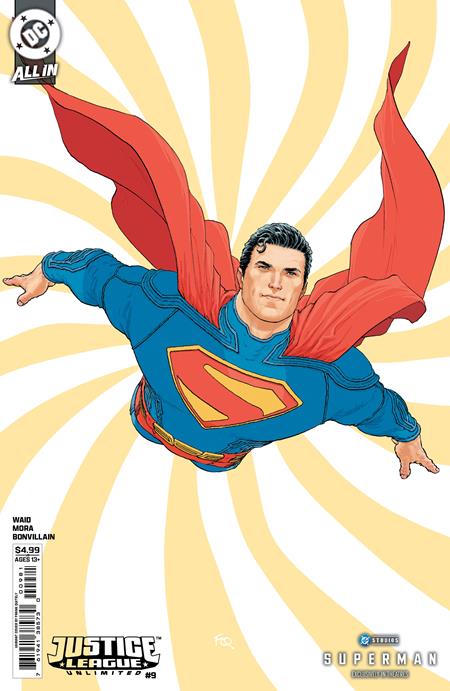 Justice League Unlimited #9  F Frank Quitely Superman Movie Card Stock Var (we Are Yesterday) - Image
