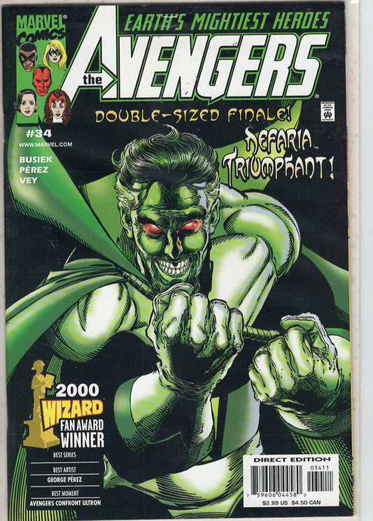 Pre-Owned - Avengers #34  (November 2000) Scanned Image Pop Weasel Pre-Owned Comics