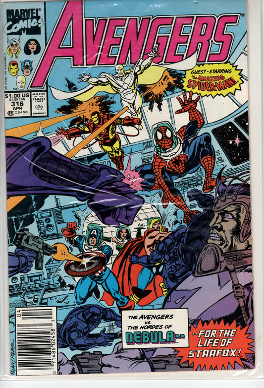 Pre-Owned - The Avengers #316  (April 1990) Scanned Image Pop Weasel Pre-Owned Comics