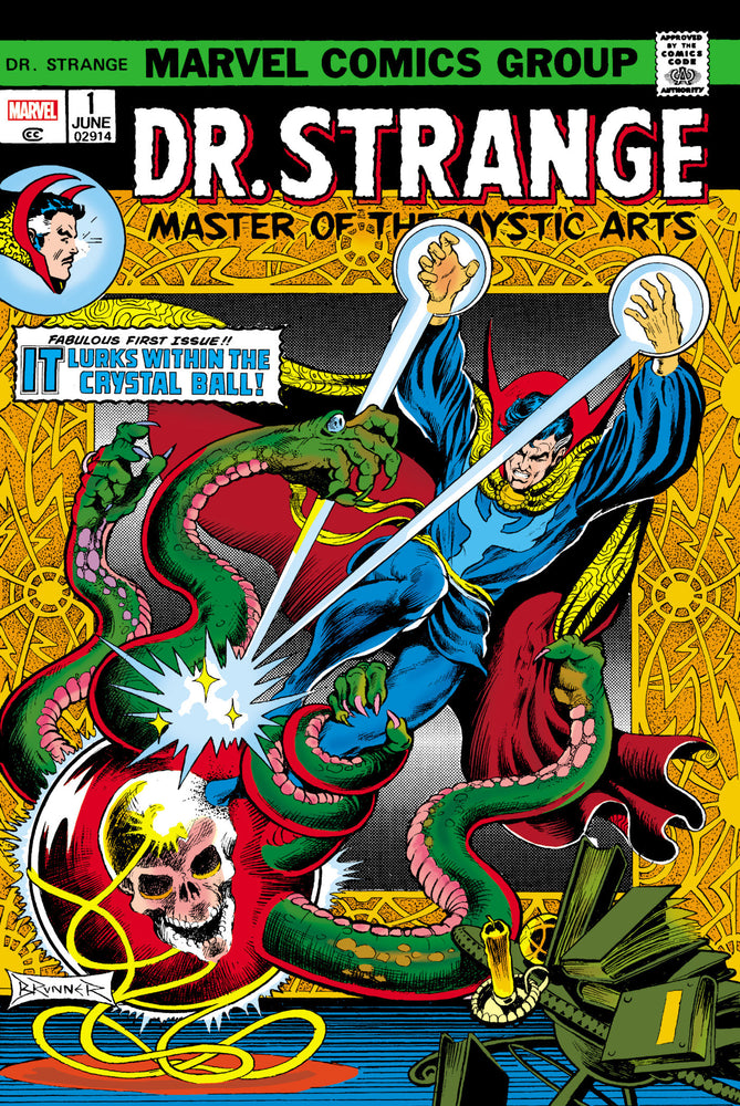 DOCTOR STRANGE: MASTER OF THE MYSTIC ARTS OMNIBUS VOL. 1 FRANK BRUNNER FIRST ISSUE COVER [DM ONLY] | Hardcover image - Graphic Novels - Image - Pop Weasel