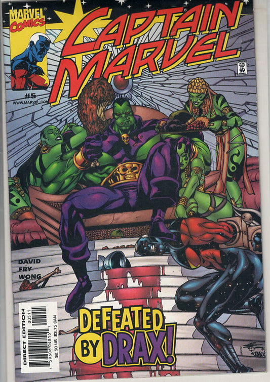 Pre-Owned - Captain Marvel #5  (May 2000) Scanned Image Pop Weasel Pre-Owned Comics