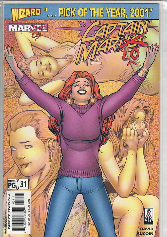 Pre-Owned - Captain Marvel #31  (June 2002) Scanned Image Pop Weasel Pre-Owned Comics