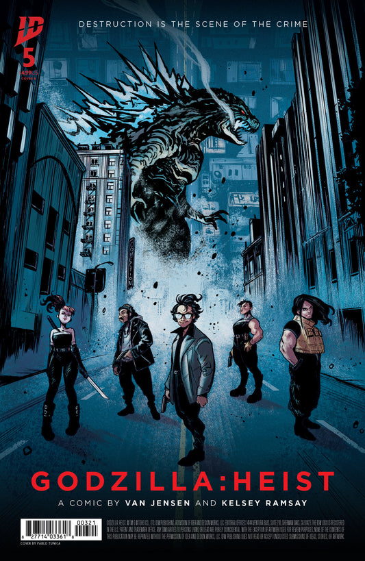 Godzilla: Heist #5 Variant B (Tunica Movie Poster Variant) - Image