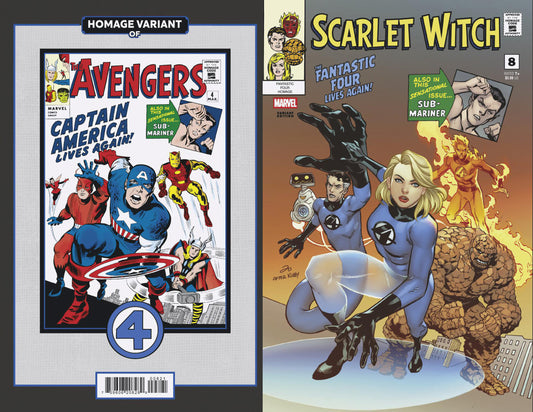 SCARLET WITCH #8 MARCUS TO FANTASTIC FOUR HOMAGE VARIANT image