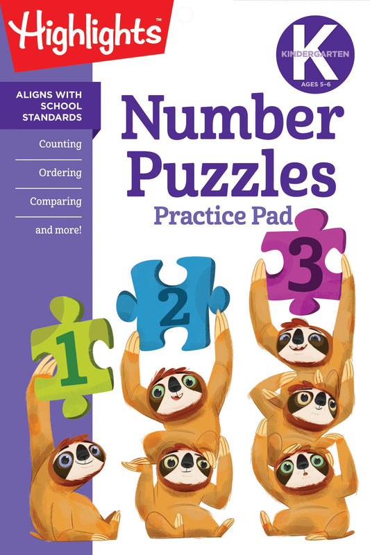 Kindergarten Number Puzzles image