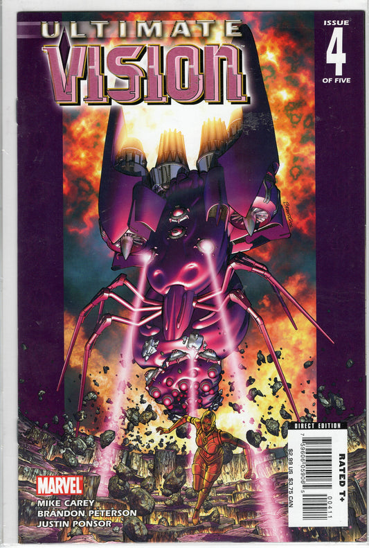 Pre-Owned - Ultimate Vision #4  (July 2007) Scanned Image Pop Weasel Pre-Owned Comics