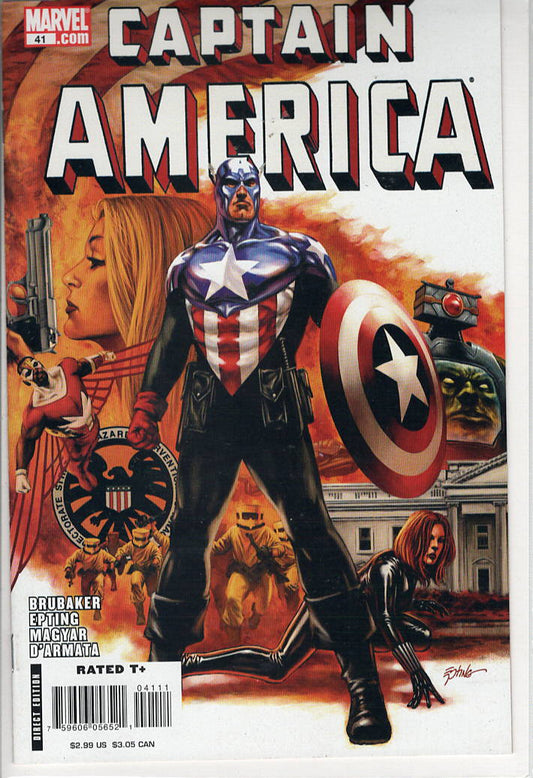 Pre-Owned - Captain America #41  (October 2008) Scanned Image Pop Weasel Pre-Owned Comics
