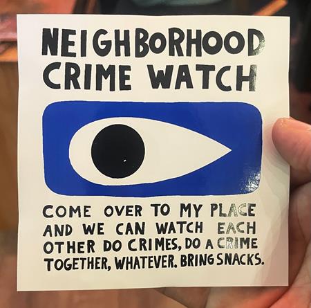 Neighborhood Crime Watch Sticker - Image - Comics - Image - Pop Weasel