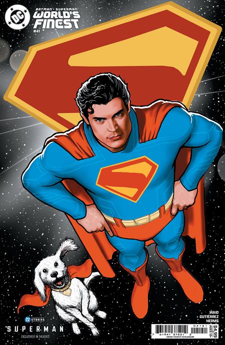 Batman Superman Worlds Finest #41  D Kevin Maguire Superman Movie Card Stock Var - Image