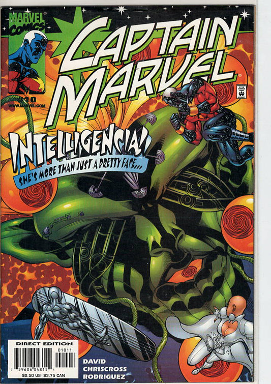 Pre-Owned - Captain Marvel #10  (October 2000) Scanned Image Pop Weasel Pre-Owned Comics