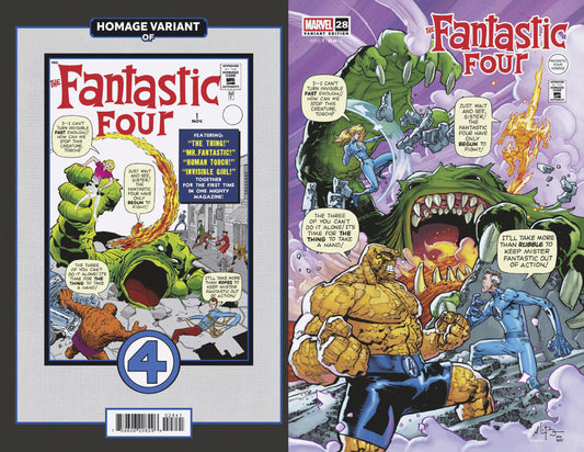 FANTASTIC FOUR #28 ANDREI BRESSAN FANTASTIC FOUR HOMAGE VARIANT image