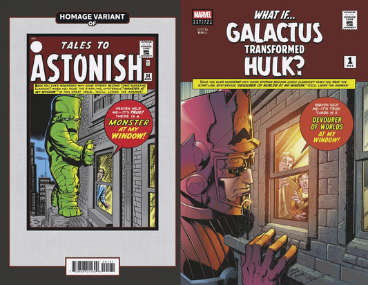 WHAT IF...? GALACTUS: GALACTUS TRANSFORMED HULK? #1 MARK BAGLEY SCI-FI HOMAGE VARIANT image