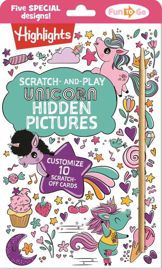 Scratch-and-Play Unicorn Hidden Pictures image