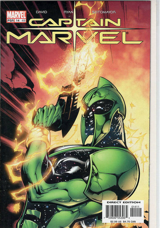 Pre-Owned - Captain Marvel #14 (49)  (October 2003) Scanned Image Pop Weasel Pre-Owned Comics