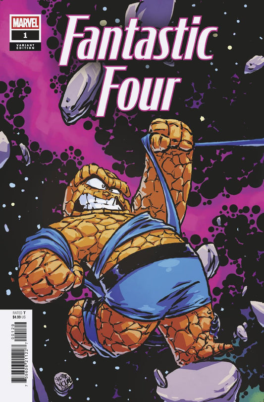 FANTASTIC FOUR #1 SKOTTIE YOUNG 5-PART CONNECTING VARIANT - Image