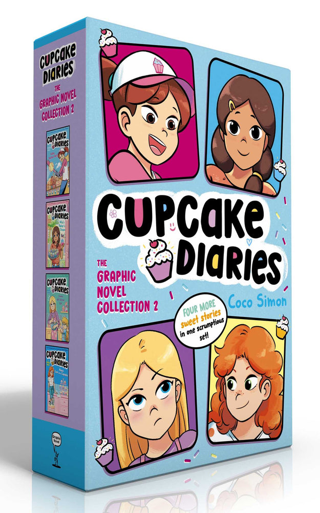 Cupcake Diaries The Graphic Novel Collection 2 (Boxed Set) Katie, Batter Up! Graphic Novel/Mia's Baker's Dozen Graphic Novel/Emma All Stirred Up! Graphic Novel/Alexis Cool as a Cupcake Graphic Novel image -  - Image - Pop Weasel