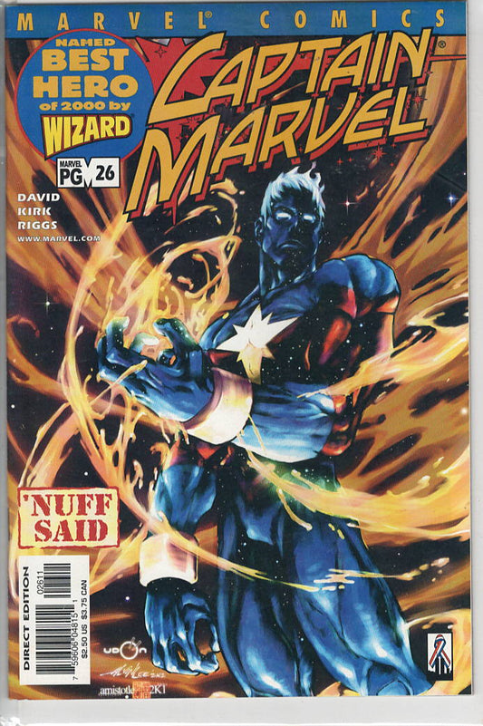 Pre-Owned - Captain Marvel #26  (February 2002) Scanned Image Pop Weasel Pre-Owned Comics