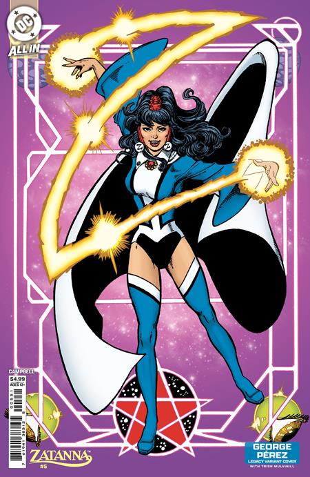 Zatanna #5 (of 6)  D George Perez Legacy Card Stock Var - Image