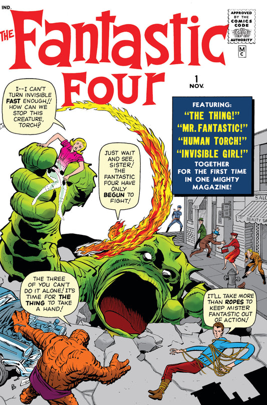 The Fantastic Four Omnibus Vol. 1 Jack Kirby Cover [New Printing 3, DM Only] | Hardcover - Image