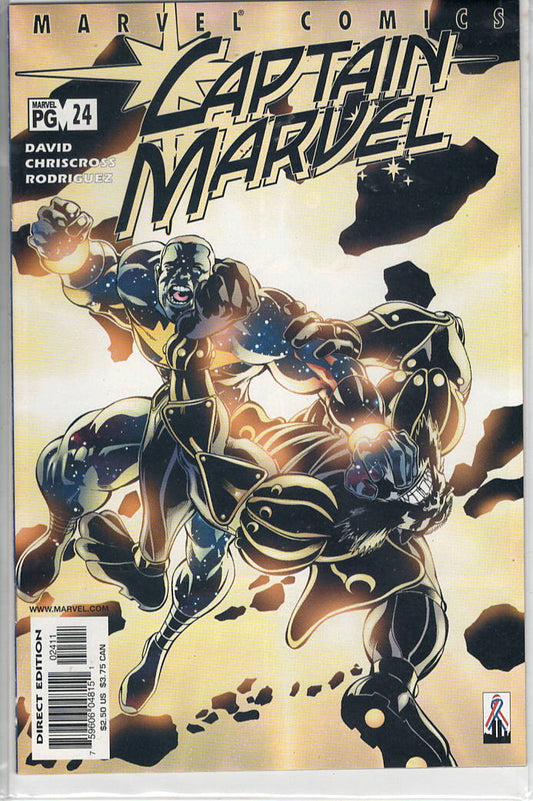 Pre-Owned - Captain Marvel #24  (December 2001) Scanned Image Pop Weasel Pre-Owned Comics