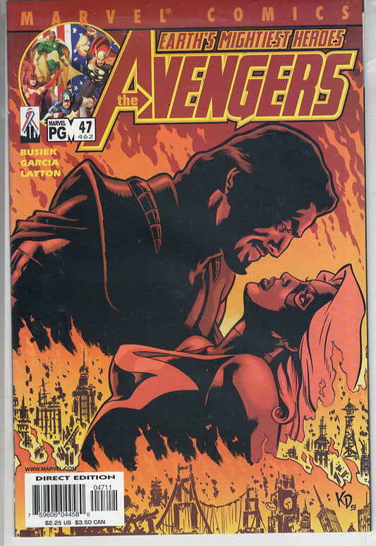 Pre-Owned - Avengers #47 (462)  (December 2001) Scanned Image Pop Weasel Pre-Owned Comics