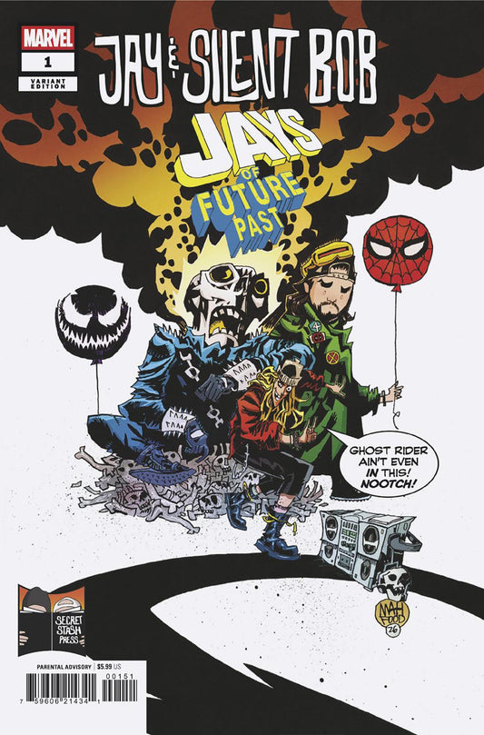 JAY & SILENT BOB: JAYS OF FUTURE PAST #1 JIM MAHFOOD VARIANT - Image