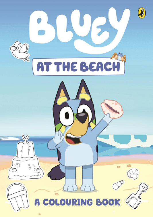 Pop Weasel Image of Bluey: At the Beach: A Colouring Book