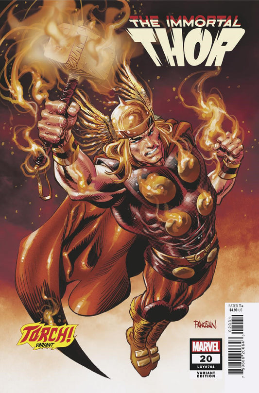 IMMORTAL THOR #20 DAN PANOSIAN TORCH! VARIANT image