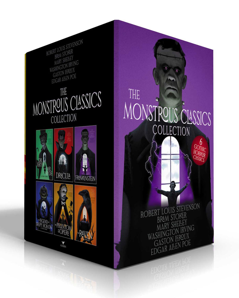The Monstrous Classics Collection (Boxed Set) Dr. Jekyll and Mr. Hyde & Other Stories; Dracula; Frankenstein; The Legend of Sleepy Hollow & Other Stories; The Phantom of the Opera; The Raven & Other Writings image - Books - Image - Pop Weasel