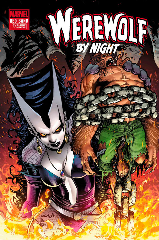 WEREWOLF BY NIGHT: RED BAND #6 SERGIO DAVILA VARIANT [POLYBAGGED] image